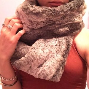 Faux fur infinity scarf LOFT